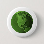 Groene Aarde Ronde Button 5,7 Cm (Voorkant)