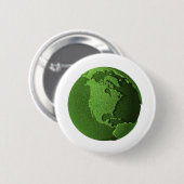 Groene Aarde Ronde Button 5,7 Cm (Voorkant /achterkant)