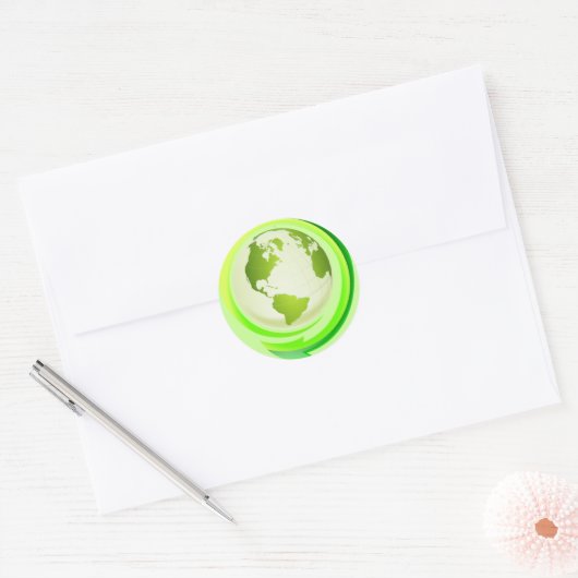 Groene aarde sticker (Envelop)