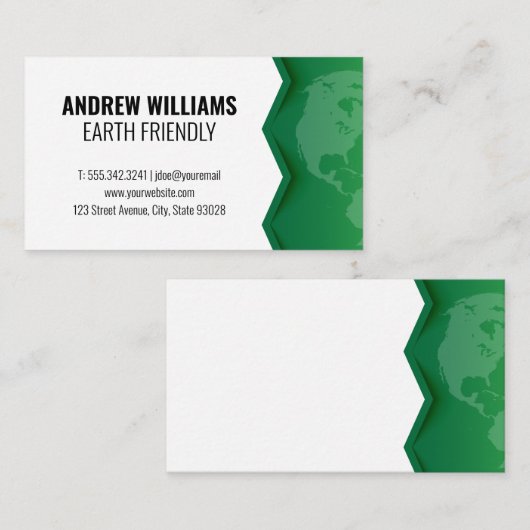 Groene Aarde Visitekaartje (Voorkant / Achterkant)