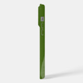 Groene aardse achtergrondpatroon iPhone hoesje (Linkerkant)