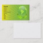 GROENE ABSTRACTE AARDONTWERP VISITEKAARTJE (Voorkant / Achterkant)
