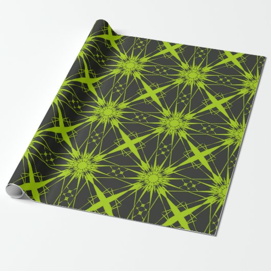 Groene abstracte achtergrond. Mode graphics.abstra Cadeaupapier (Uitgerold)