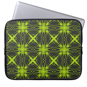 Groene abstracte achtergrond. Mode graphics.abstra Laptop Sleeve