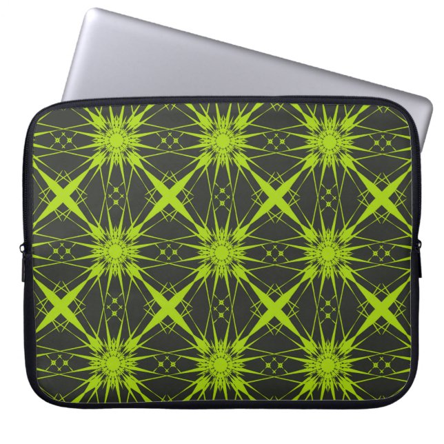 Groene abstracte achtergrond. Mode graphics.abstra Laptop Sleeve (Voorkant)