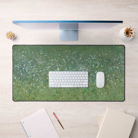 Groene Abstracte Art Desk Mat (Kantoor 1)