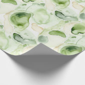 Groene Abstracte Avocado Cadeaupapier (Hoek)