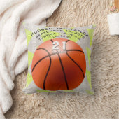 Groene Abstracte Basketball-bakkerij - Birthecord Kussen (Deken)