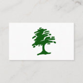 Groene Abstracte Boom | Tuinieren Landschapsarchit Visitekaartje (Achterkant)