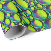 Groene Abstracte bubbels op papier (Rol Hoek)