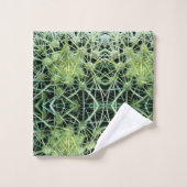 Groene Abstracte Cactus Patroon Badhanddoeken Bad Handdoek (Wasdoekje)