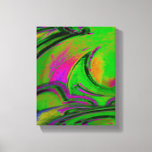 Groene Abstracte Canvasprint Canvas Afdruk (Voorkant)