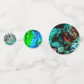 Groene abstracte Confetti, Sweet soft abstract Confetti (Achterkanten)