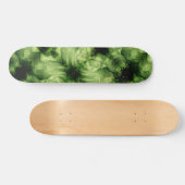 Groene abstracte draaikolk persoonlijk skateboard (Horizontaal)