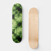 Groene abstracte draaikolk persoonlijk skateboard (Voorkant)