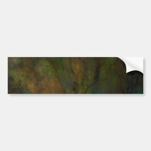 Groene Abstracte Fractal Background Bumpersticker (Voorkant)