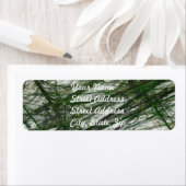 Groene Abstracte Fractal Return Address Sticker (Insitu)