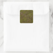Groene Abstracte Fractal Square Sticker (Tas)