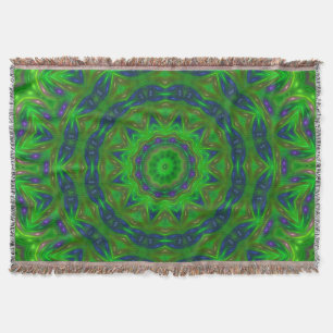 Groene Abstracte Gooi Deken