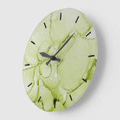 Groene Abstracte klok zonder cijfers (Hoek)