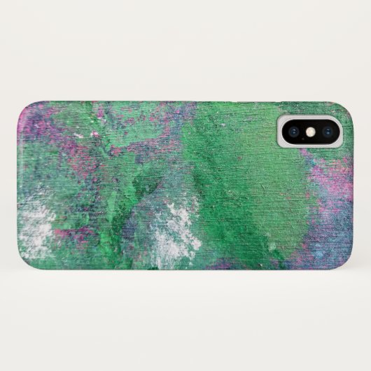 groene abstracte krijt Case-Mate iPhone case (Achterkant (horizontaal))