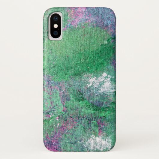 groene abstracte krijt Case-Mate iPhone case (Achterkant)