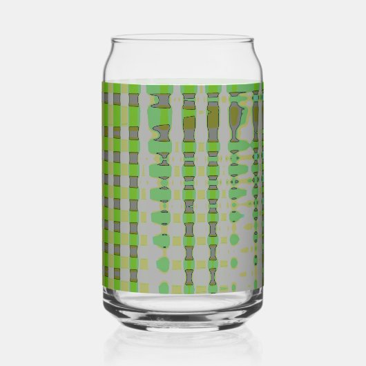 Groene Abstracte Kunst 1003 Blikvorm Glas (Voorkant)
