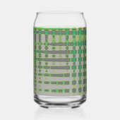 Groene Abstracte Kunst 1003 Blikvorm Glas (Achterkant)