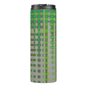 Groene Abstracte Kunst 1003 Thermosbeker (Achterkant)