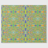 groene abstracte kunst Italiaanse look Cadeaupapier (Vlak)