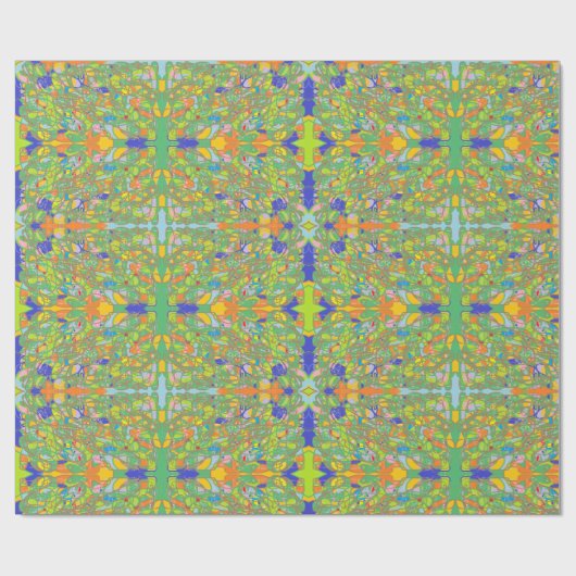 groene abstracte kunst Italiaanse look Cadeaupapier (Vlak)