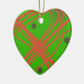 groene abstracte kunst keramisch ornament (Links)