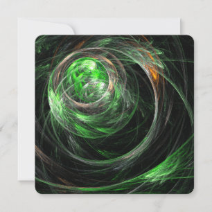 Groene abstracte kunst rond de wereld kaart