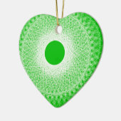 groene abstracte kunst zal je geest verbazen keramisch ornament (Links)