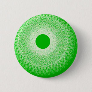 groene abstracte kunst zal je in je hoofd zetten ronde button 5,7 cm