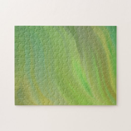 Groene Abstracte Kwaststreken Verlopen Ombre Legpuzzel (Horizontaal)