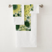 Groene Abstracte Mandala | Natuur geïnspireerde ha Bad Handdoek (Insitu)