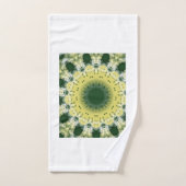 Groene Abstracte Mandala | Natuur geïnspireerde ha Bad Handdoek (Handdoek)