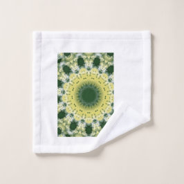 Groene Abstracte Mandala | Natuur geïnspireerde ha Bad Handdoek