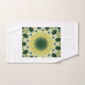 Groene Abstracte Mandala | Natuur geïnspireerde ha Bad Handdoek (Handdoek)