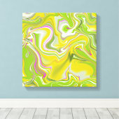 Groene abstracte marmeren achtergrond. canvas afdruk (Insitu (Houten vloer))