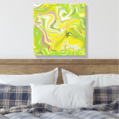 Groene abstracte marmeren achtergrond. canvas afdruk (Insitu (Slaapkamer))