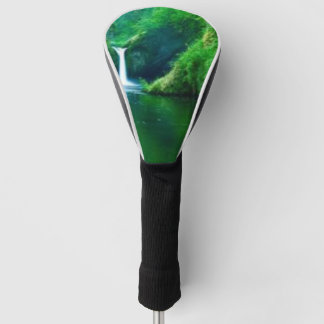 Groene Abstracte Mosstructuur iPhone Hoes Golfheadcover