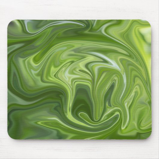 Groene abstracte mousepad muismat (Voorkant)