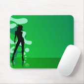 groene abstracte muismat (Met muis)