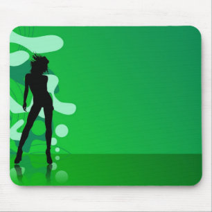 groene abstracte muismat