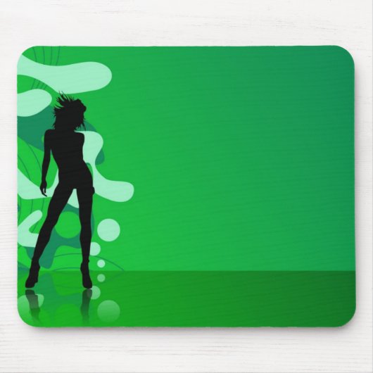 groene abstracte muismat (Voorkant)