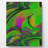 Groene Abstracte Plaquette Fotoplaat (Voorkant)