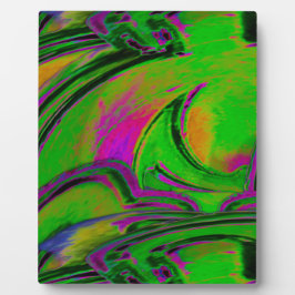 Groene Abstracte Plaquette Fotoplaat