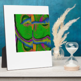 Groene Abstracte Plaquette Fotoplaat